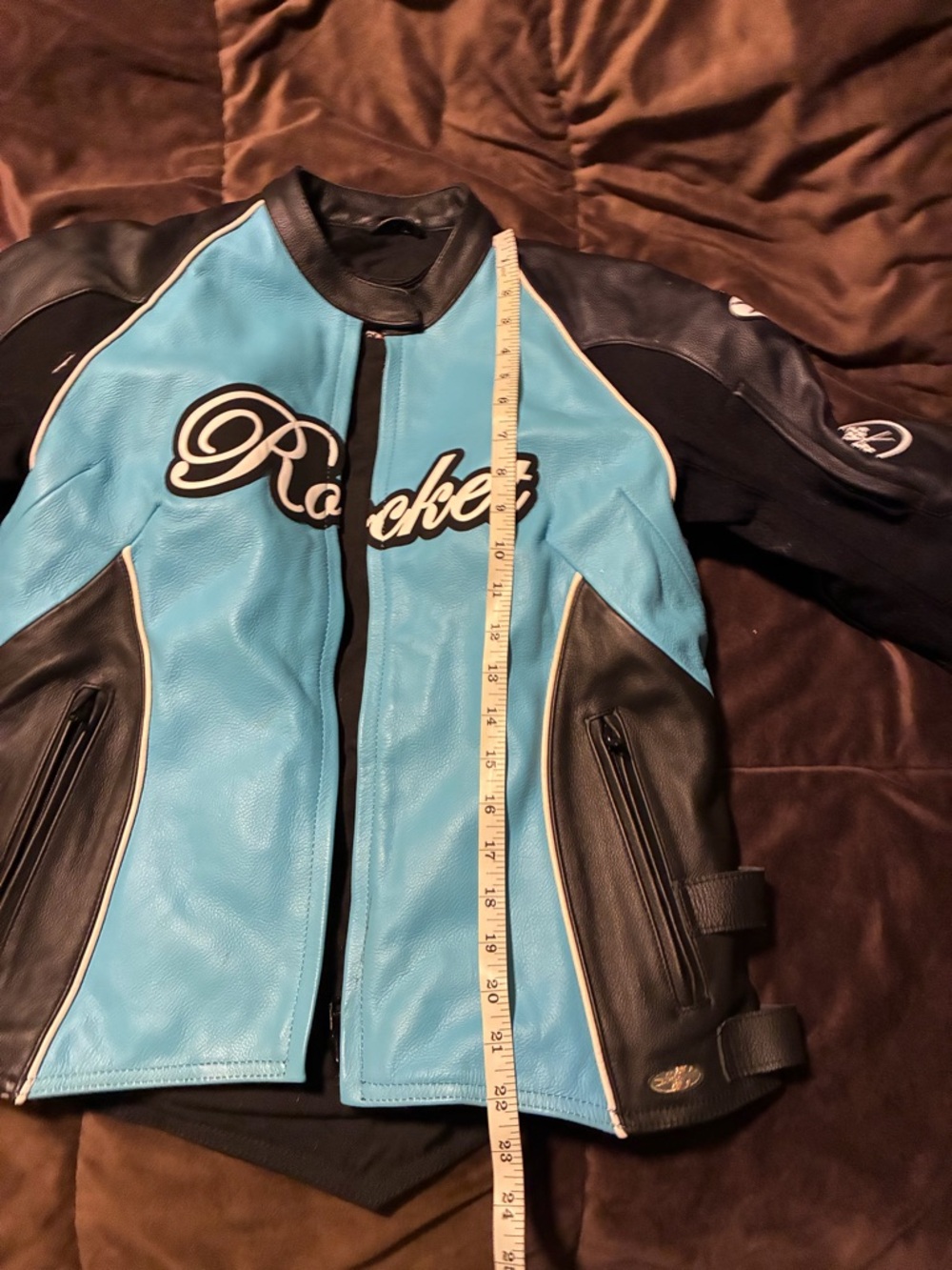 Joe Rocket leather motorcycle jacket, size large, good used condition - Picture 2 of 13